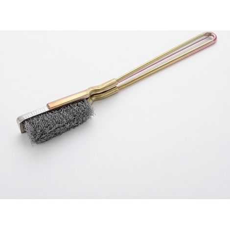 Brosse métallique en acier inoxydable pour le nettoyage des métaux et l'élimination (1/4)