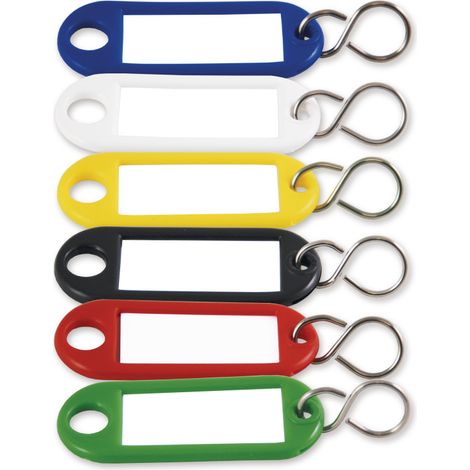 Porte-étiquettes Porte Clés à Fenêtre Assorti 100 Pièces