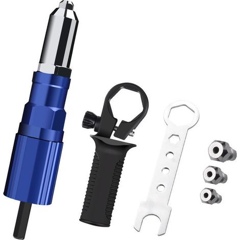 Pistolet à rivets électrique 2.44.8mm Rivet écrou pistolet adaptateur de foret outil de rivetage écrou tirer rivet outil (1/5)