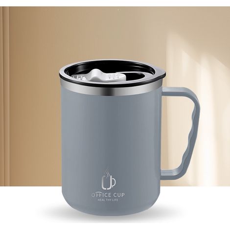 Tasse Thermos En Acier Inoxydable 304 - Double Paroi - Marquages Café Lait - Isolation Chaud Froid - 11 5 X 8 5 Cm - 205 G - 1 Pièce (1/5)