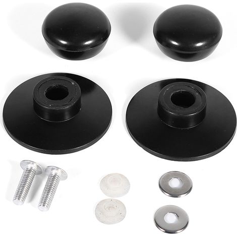 2Pcs Black Kitchen Cookware Saucepan Kettle Lid Replacement Knobs Cover Holding Handles New