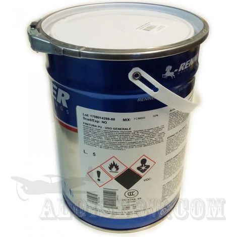 Renner fom003 5kg 30 gloss finitura trasparente poliuretanica pu solvente per uso generale