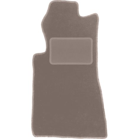 Fahrermatte aus Samt für: Mercedes SL R107 lange Vorderachse (1971–1989), beige
