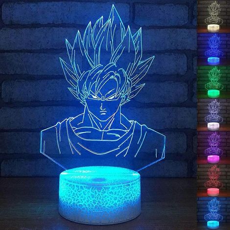 3D-LED-Nachtlicht mit optischem Effekt, Berührungssensor und USB-Kabel, 7 wechselnde Farben, ideal zur Dekoration des Schlafzimmers. (1/5)
