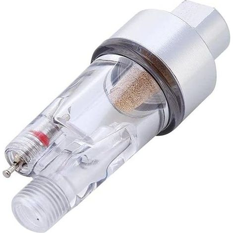 Airbrush Water Trap, Mini Inline Air Filter, 1/8 Inch Hose Connector, Moisture Trap for Airbrush Gun (1/5)