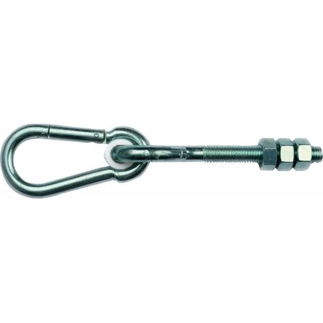 Crochet avec mousqueton zn 19KE/M12x210 (Par 10) (1/3)