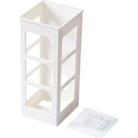 Weiße Aufbewahrungsbox, 7,47 × 217,2 cm, enthält einen Ständer zur Aufbewahrung von Lockenstab/Glätteisen (kein Bohren erforderlich). (1/4)