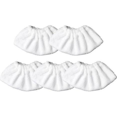 Lot de 5 Chiffon de Nettoyage de rechange pour Nettoyeur à Vapeur Karcher EasyFix SC1 SC2 SC3 SC4 SC5, Bonnette Microfibre, (1/4)