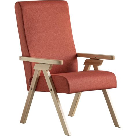 Fauteuil, Hêtre, Orange, Large (1/5)