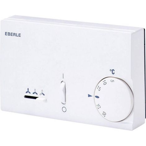 Termostato Eberle KLR-E 7203 Bianco, Montaggio a Vista