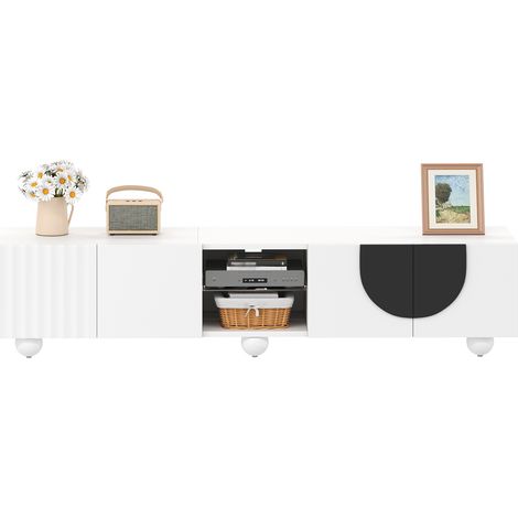 Mobile TV moderno, supporto TV, pannello TV, supporto TV basso. Design unico. 180 x 40 x 41,5 cm (L x P x A)