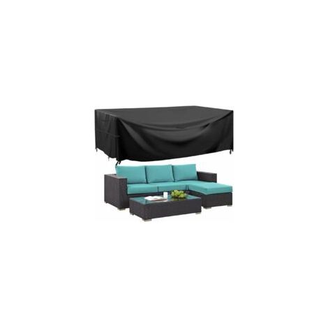 Housse Salon de Jardin,Oxford Tissu Imperméable Bâche de Meubles d'extérieur, Housse de Protection pour Mobilier Housse de Table, 213x123x74cm (1/5)