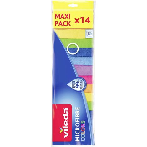 VILEDA - Lavette microfibre colors x 14-GSB (1/4)