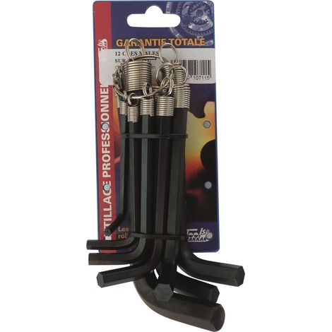 DRAKKAR-TOOLS - 12 clés mâles sur anneau - 10711 - Ce produit de marque DRAKKAR est neuf.