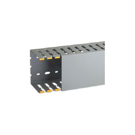 T1-N 100x80 G Canaletta con coestruso morbido modulo 20 feritoia 8 Grigio