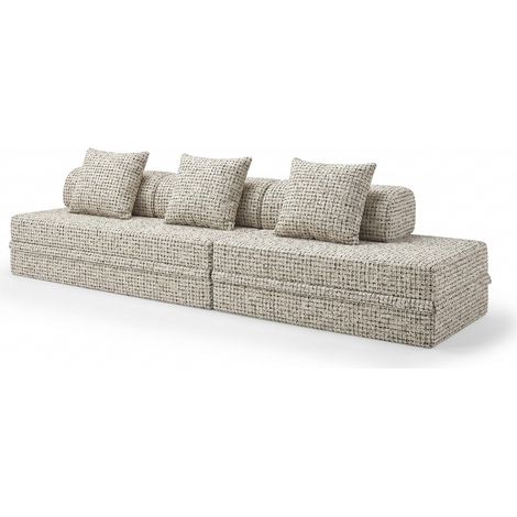 Sofá Modular 3+2 Lugares Convertível Tweed (1/4)