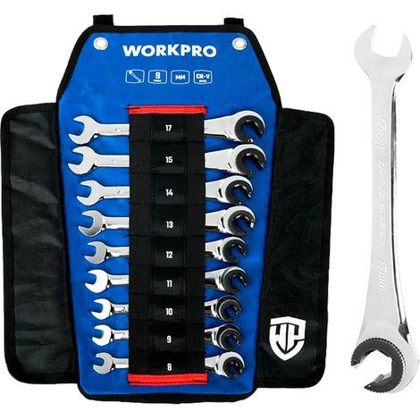 Clés Mixtes Cliquet Ouvert Accès Rapide, Serrage Précis, Polyvalence - Workpro