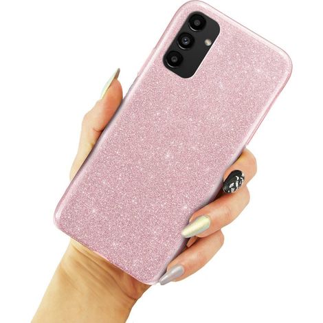 Glitzerhülle für Samsung Galaxy A04S / A13 5G, Pink (1/3)