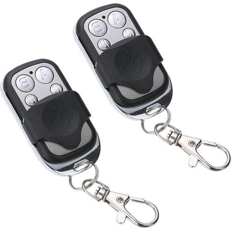 Enowelir Télécommande universelle [2 pièces], télécommande de porte universelle 433 MHz pour portes de garage automatiques (1/3)