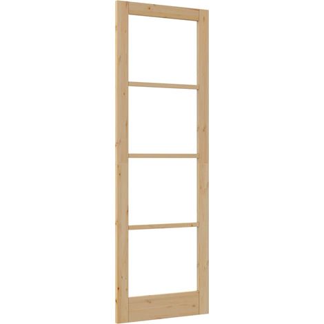 Puerta Interior con Cristal ORKDAL Marrón 78 x 232 cm vidaXL (1/4)