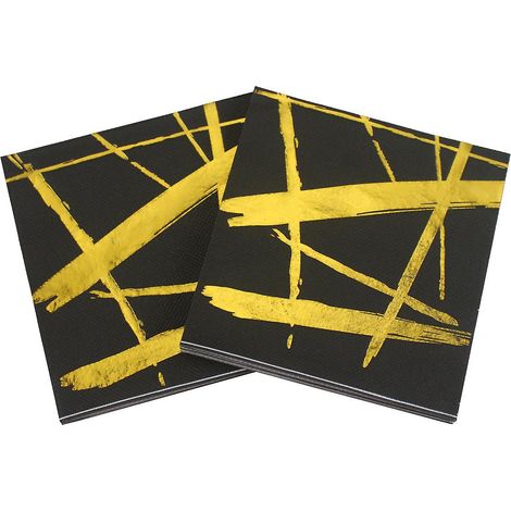 lot De 40 Serviettes En Papier Colores-serviettes De Table Avec Marquage Chaud Serviettes En Papier Imprimes Pour Ftes D'anniversaire, Origami, (1/5)