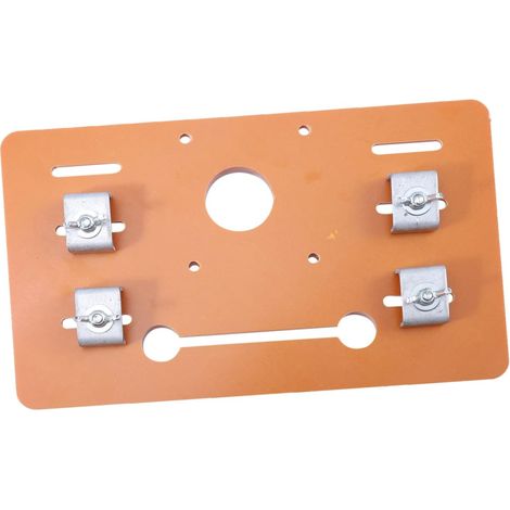 Piastra di base singola per accessorio di rifilatura per macchine da taglio. Installazione facile e precisa. Compatibile con macchine da taglio. Struttura resistente e adattabile. (1/5)