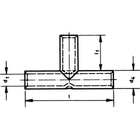 Prolongateur En T - Cuivre Etame - Section 10 Mm² - Pour Raccordement Electrique - 1 Unite (1/3)
