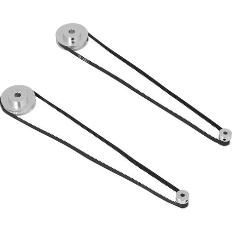 2 poulies de distribution synchrones 20/60 dents avec 2 courroies de 6 mm de largeur pour imprimante 3D : 60 dents, alésage de 8 mm 20 dents, alésage de 5 mm. (1/5)