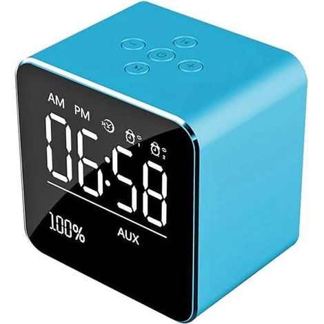Réveil numérique à lumière LED, Mini Cube Minimaliste avec Date (1/5)