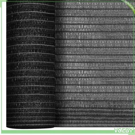 Filet brise-vue - FAFEICY - 1,2x10 m - Anthracite - 150 g/m² - PEHD (1/3)