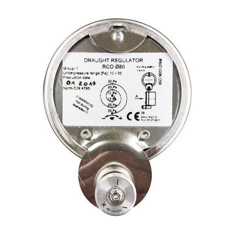 Régulation des fumées CE DN 100 Régulateur de tirage