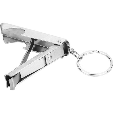 Mini outil 2 en 1 avec porte-clés, coupe-ongles et ouvre-bouteille (1/5)