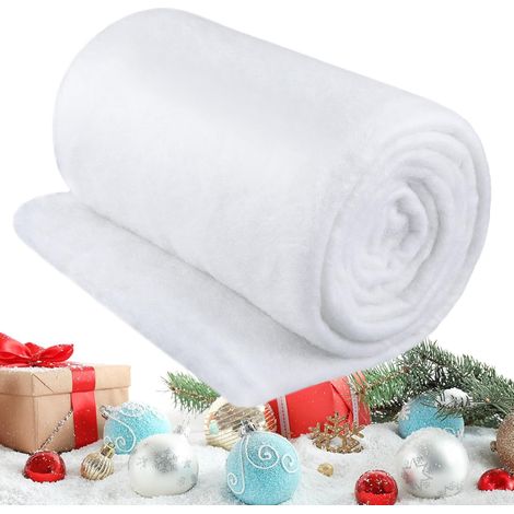 Couverture De Neige Artificielle - 80 x 120 Cm - Pour Décoration De Noël Village Arbre Et Vitrine - 1 Pièce (1/5)