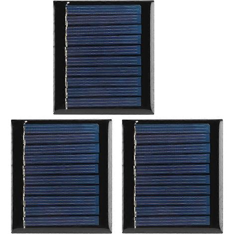 Set mit 3 Mini-5V-0,3W-polykristallinen Solarmodulen für DIY-Projekte, Spielzeug und Bastelarbeiten (1/5)