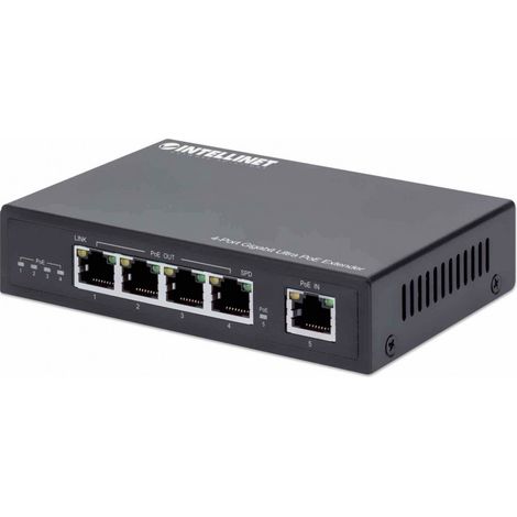Extendeur PoE Intellinet 4 ports 90 W métal