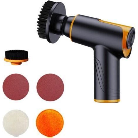 Mini polisseuse de voiture sans fil machine de polissage rechargeable 100 W 1800 tr/min machine de polissage multifonctionnelle portable pour réparation de rayures automobiles (1/4)