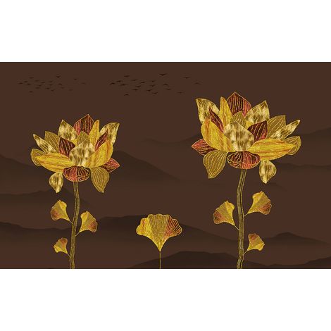 Papier peint panoramique - Fleurs - 130 cm x 81 cm (1/2)