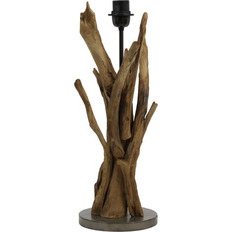 Light & Living - lampada da tavolo - Bluma - marrone - legno - (1/4)