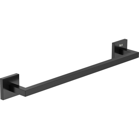 TOALLERO HOTELS SQUARE 450MM NEGRO MATE - Marca Roca (1/2)