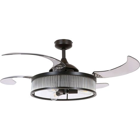 Retractable ceiling fan Fanaway Corbelle Black