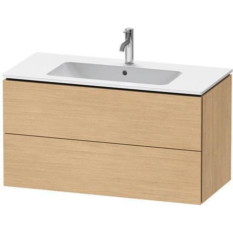 Meuble-lavabo L-CUBE 1020x481mm 2 tiroirs we ma ES NB centre