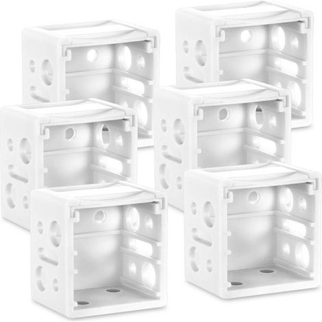 6 supports de fixation en plastique pour stores vénitiens, accessoires pour rideaux en stock.