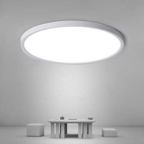 Plafonnier LED Ø30cm, 24W 2160LM Lampe De Plafond, IP44 Plafonnier Salle De Bain LED, 6500K Blanc Froid Luminaire Pour Chambre, Salle De Bain, Cuisine, Couloir, Balcon (1/5)