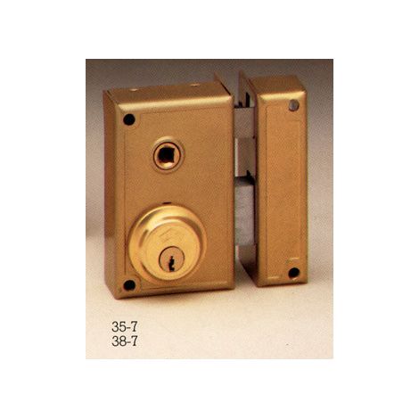 Schloss Jis 35 7d Doppelriegel 52 mm gold Farbe
