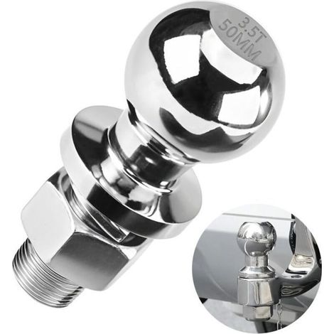 Giunto sferico per rimorchio - diametro 50 mm - carico massimo 3,5 tonnellate - diametro bullone 22 mm (1/3)