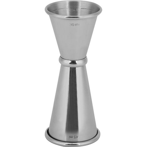 Verre doseur double 30/45ml en acier inoxydable pour cocktail bar outil de mesure barman accessoire bar (1/4)