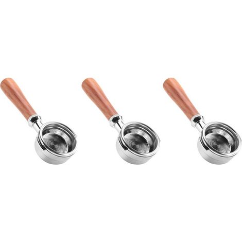 3x Bodenloser Kaffeefilter mit Holzgriff für Welhome KD-310 / KD-510 K888 (1/4)