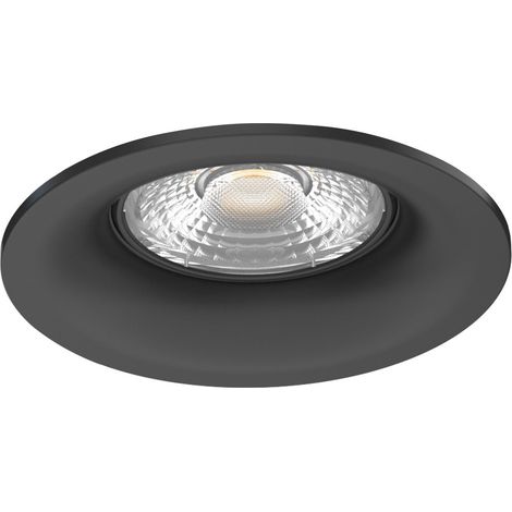 Encastré ARIES TILT noir IP5x/65 IK07 LED 8W 3CCT 2700/3000/4000K 800lm 50000h ARIC 51745