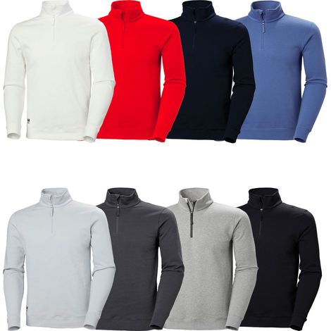 Helly Hansen Classic 79325 sudadera de trabajo con media cremallera - XL - Gris