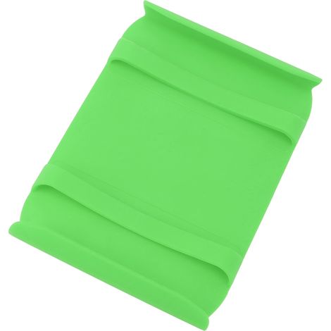 Tapis de cuisine en silicone résistant à la chaleur avec poignée, anti-brûlure, antidérapant, vert.